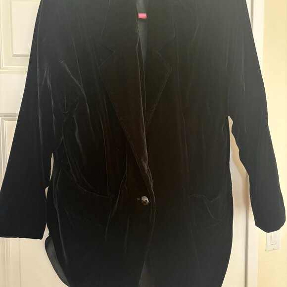 Black Velvet evening jacket, fully lined - Picture 2 of 4